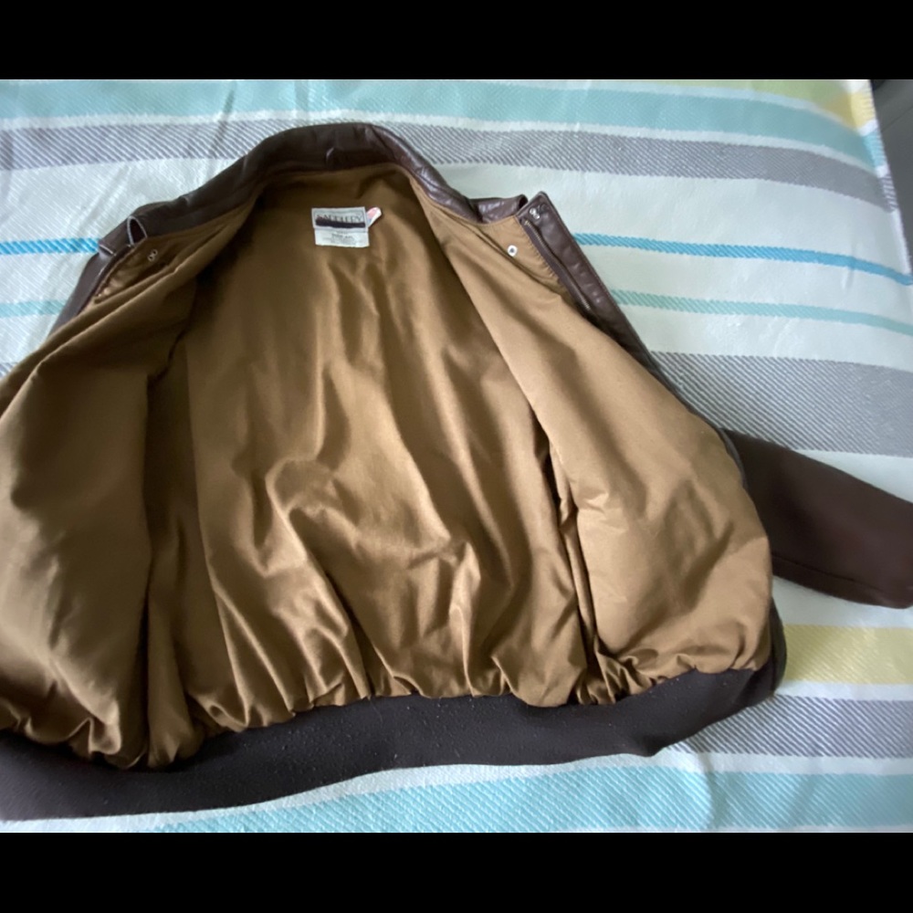 US Aviator Bomber Leather Jacket